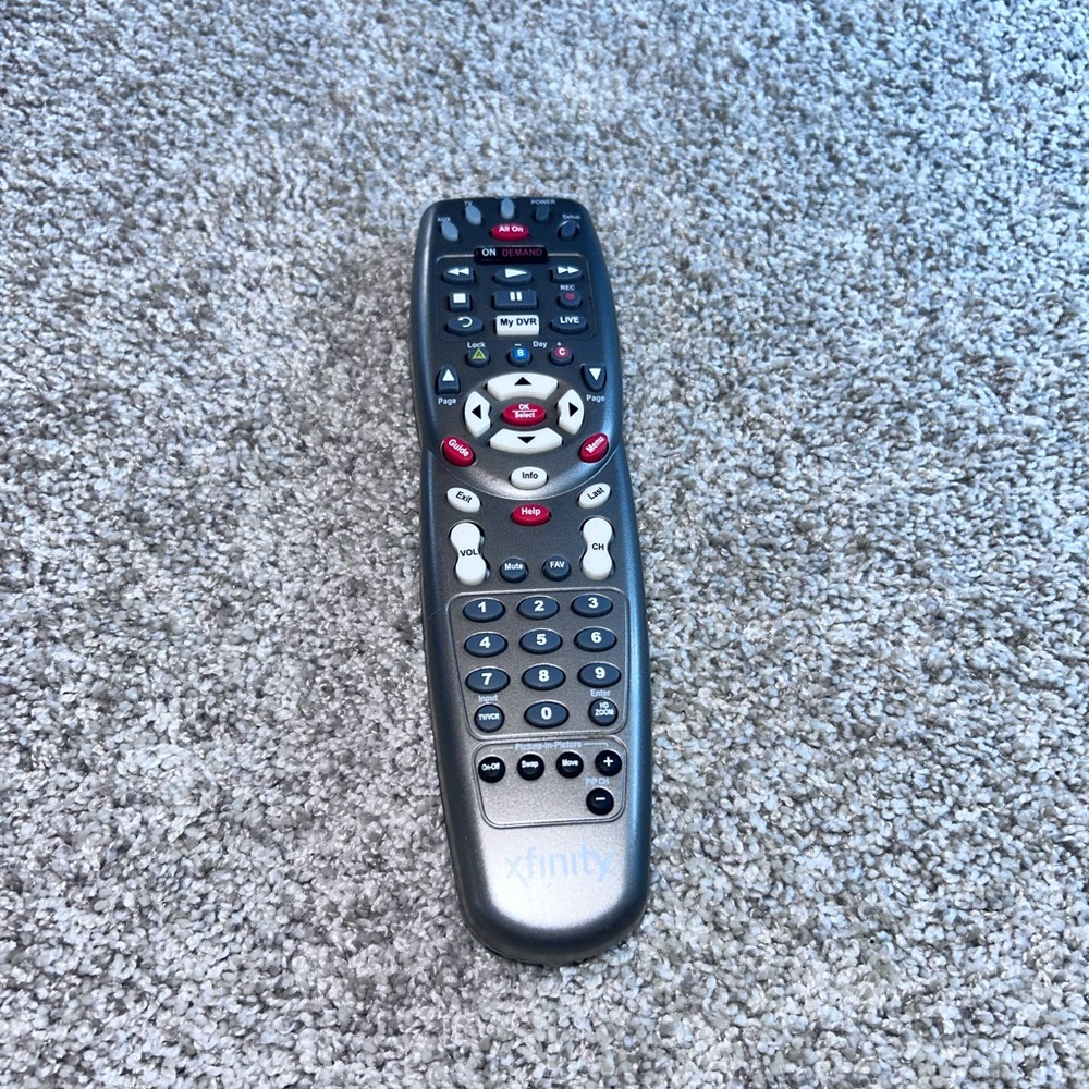 Xfinity Black and Gray Remote Control
